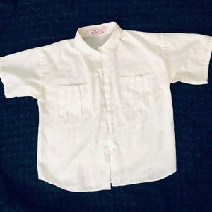 🌞Celebration Vintage 80s Short Sleeved Blouse Girls 12